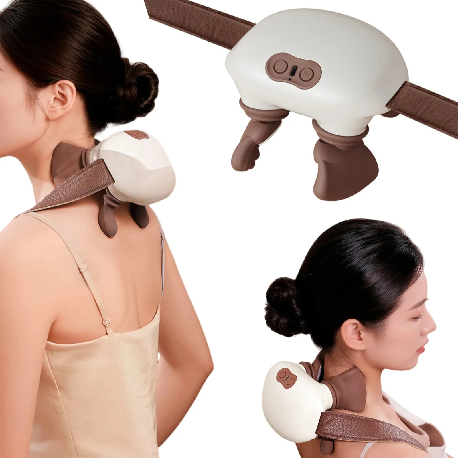 

Shoulder massager with heating function, electric kneading finger massager, shawl kneading, spine back muscle relaxation pterygo