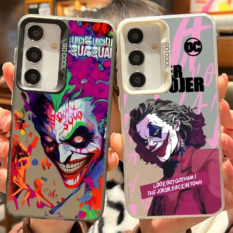 

J-Jokers Luxury Cool Art For Samsung Galaxy S25 S24 S23 S22 S21 S20 FE Plus Note 20 Ultra 5G Colorful Silver Phone Case