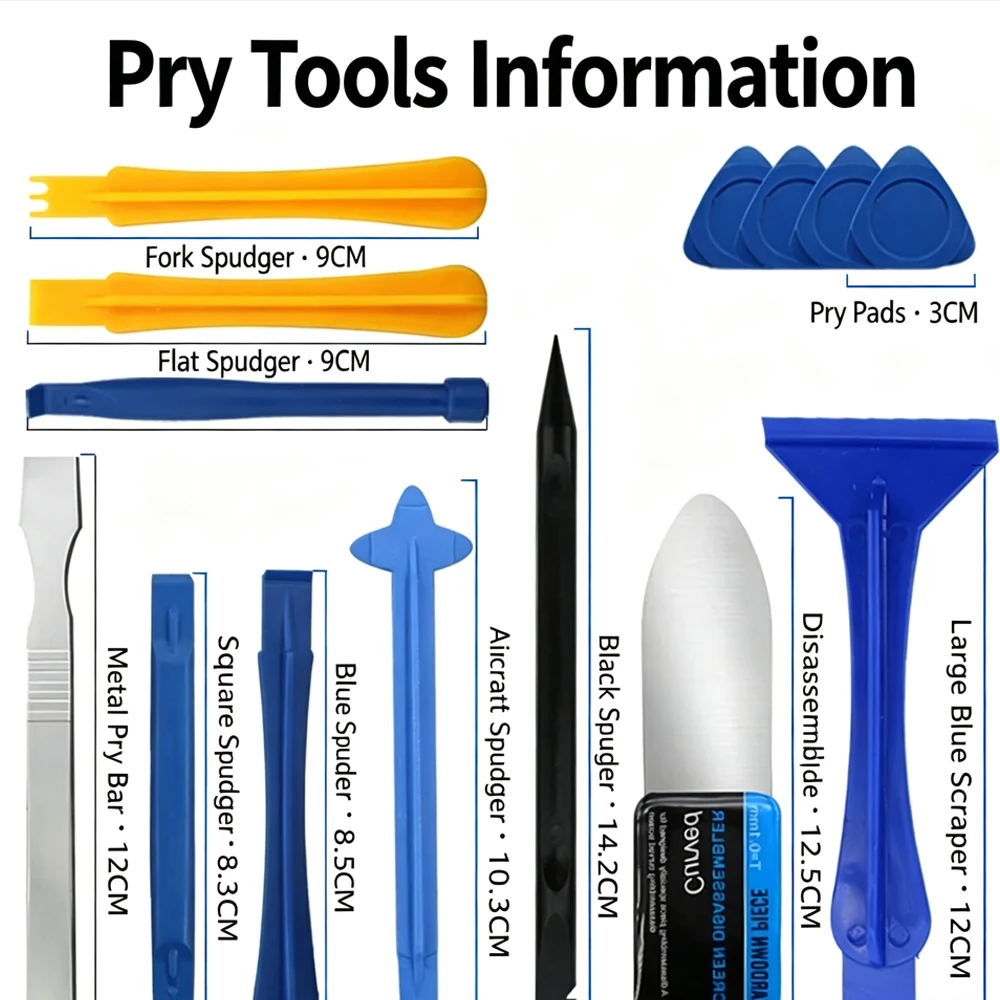 Pry Bar Tool Set Used for Disassembling Electronic and Component Equipment, Suitable for Disassembling Screens and Mobile Phones
