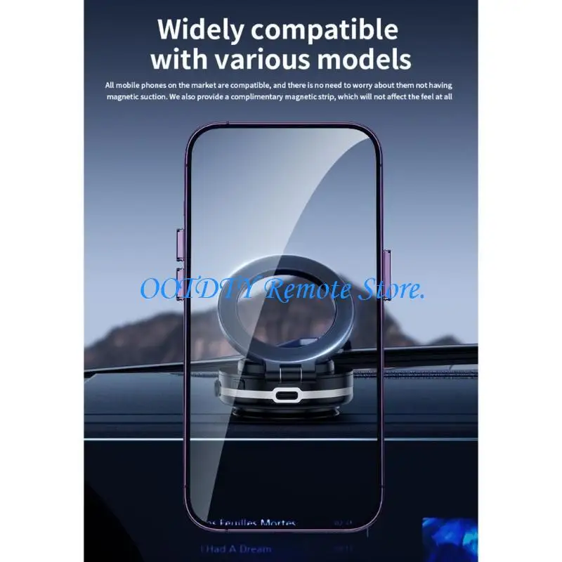 

Foldable Secure Car Phone Bracket 360 Degree Rotation, Adjustable Viewing