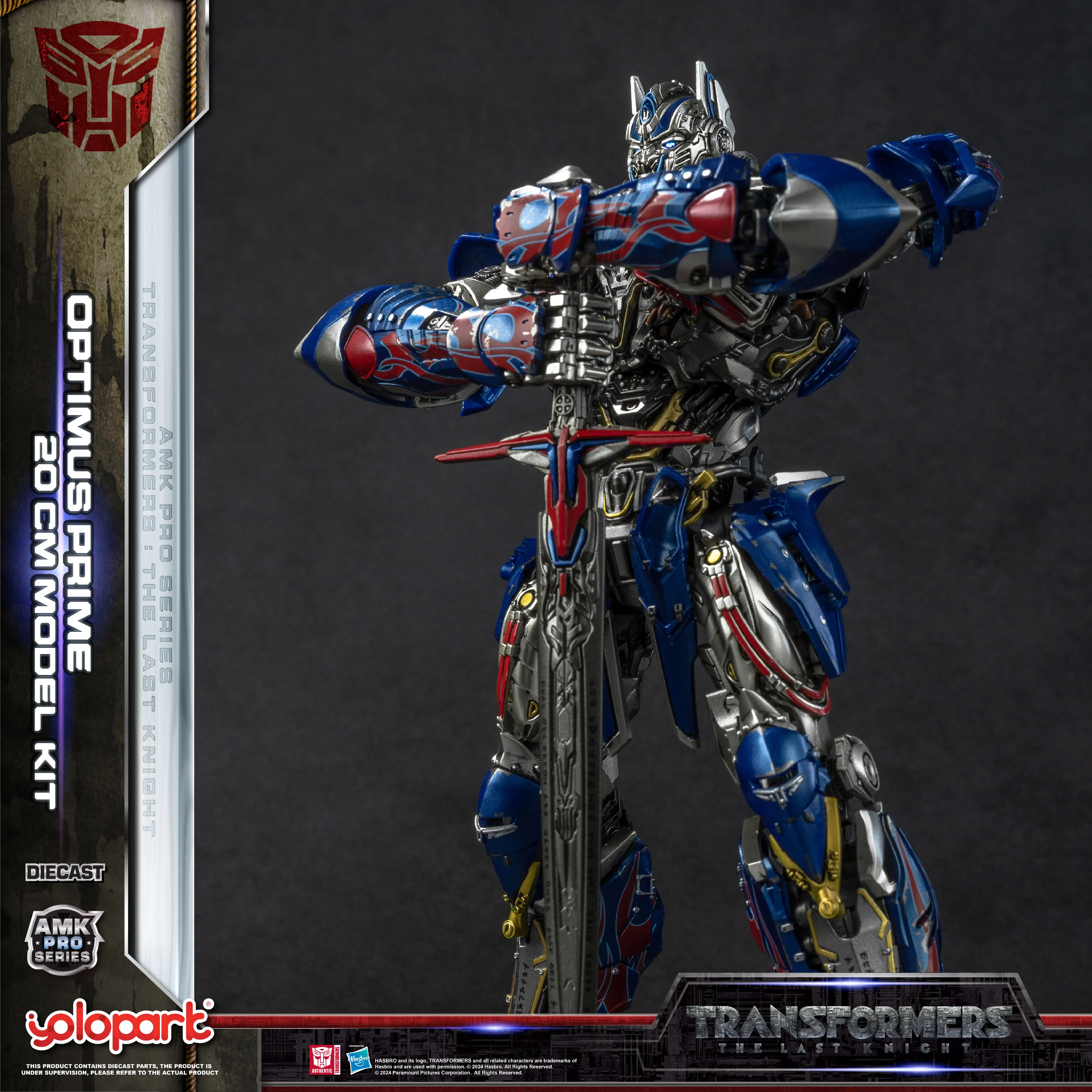 YOLOPARK Transformers Model: De Laatste Ridder AMK PRO Serie 20 cm Optimus Prime Model Kit Actiefiguren Speelgoed Voor Jongen mannen