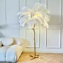 Nordic Feather Floor Lamp Light