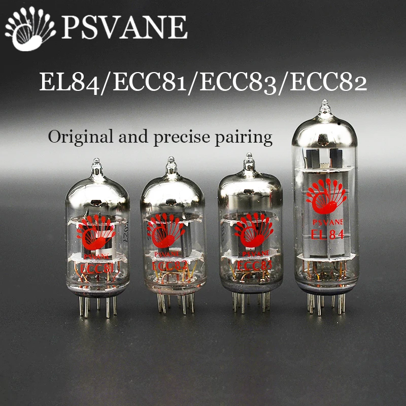 PSVANE 12AX7 ECC83 tubo de vacío EL84 ECC81 ECC82 ECC83 12AU7 12AX7 12AT7 tubos de emparejamiento de precisión para amplificador de tubo electrónico