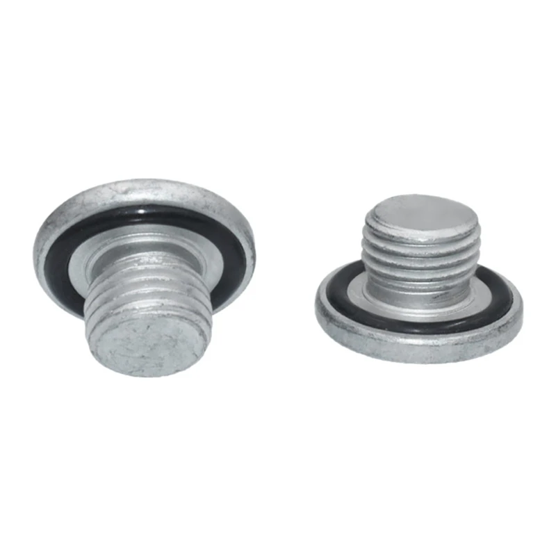 2 PCS Oil Drain Screw Primer Oil Drain Bolt Silver Aluminum For Opel Astra Chevrolet Cruze Cadillac 90502556 90528145