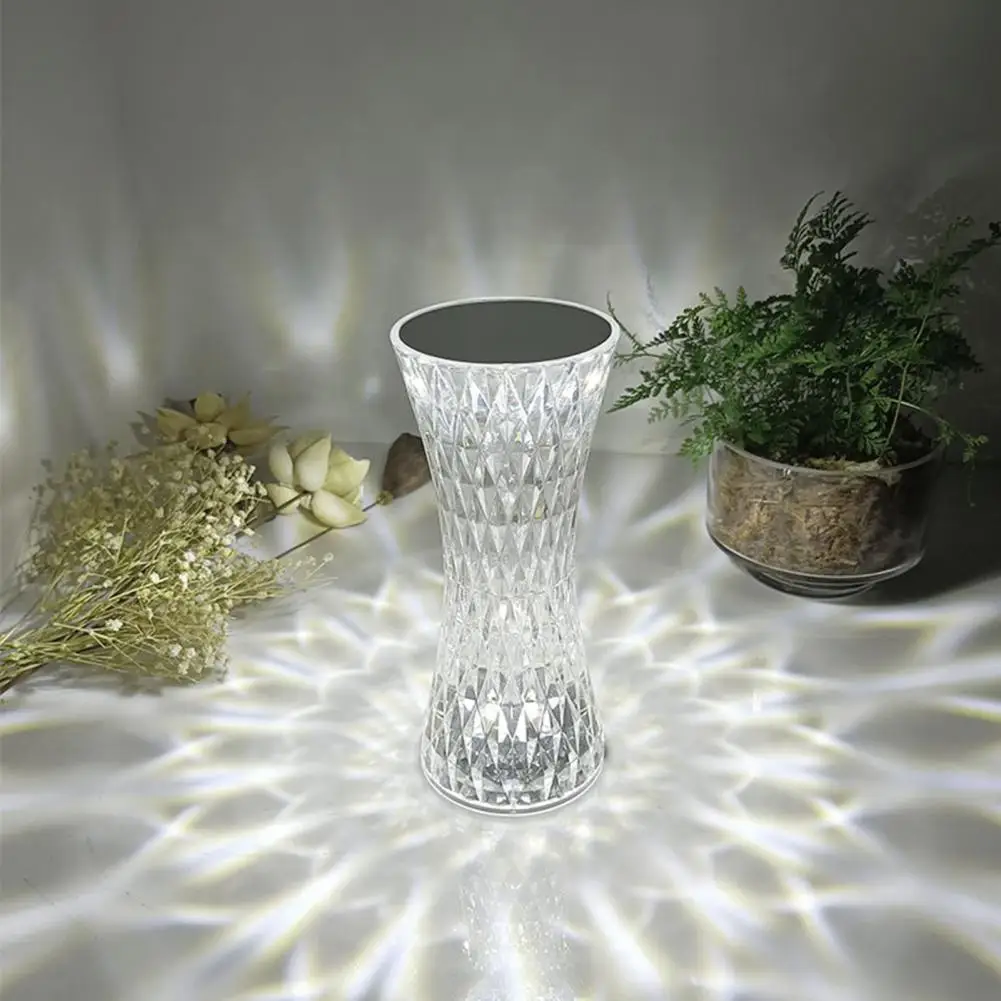 Night Light Bedside Nightstand Lamp Dimmable Rgb Bedside Lamp with Remote Control Glass Shade Multiple Colors for Bedroom