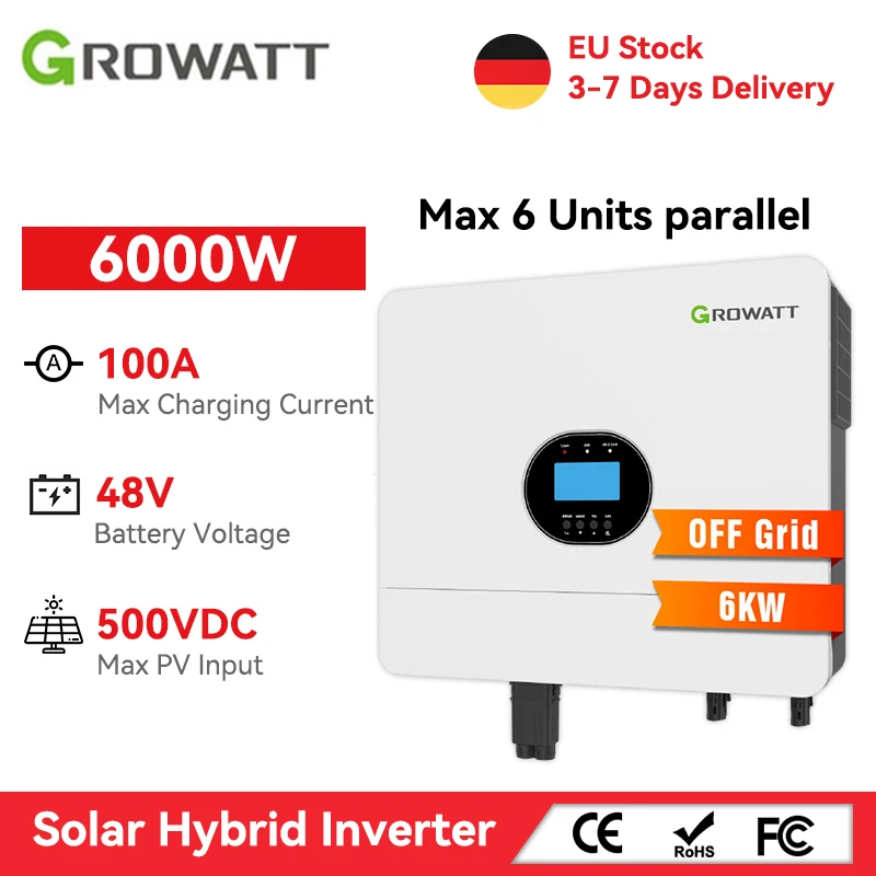Growatt 6000W Hybrid Solar Inver