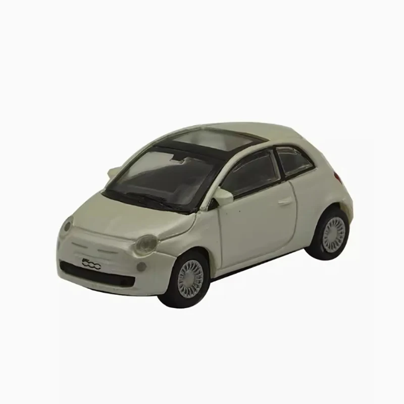 1:87 Scale FIAT 500 Plastic Car Model Finished Product Simulation Toy Collection Gift Static Model Display Souvenir