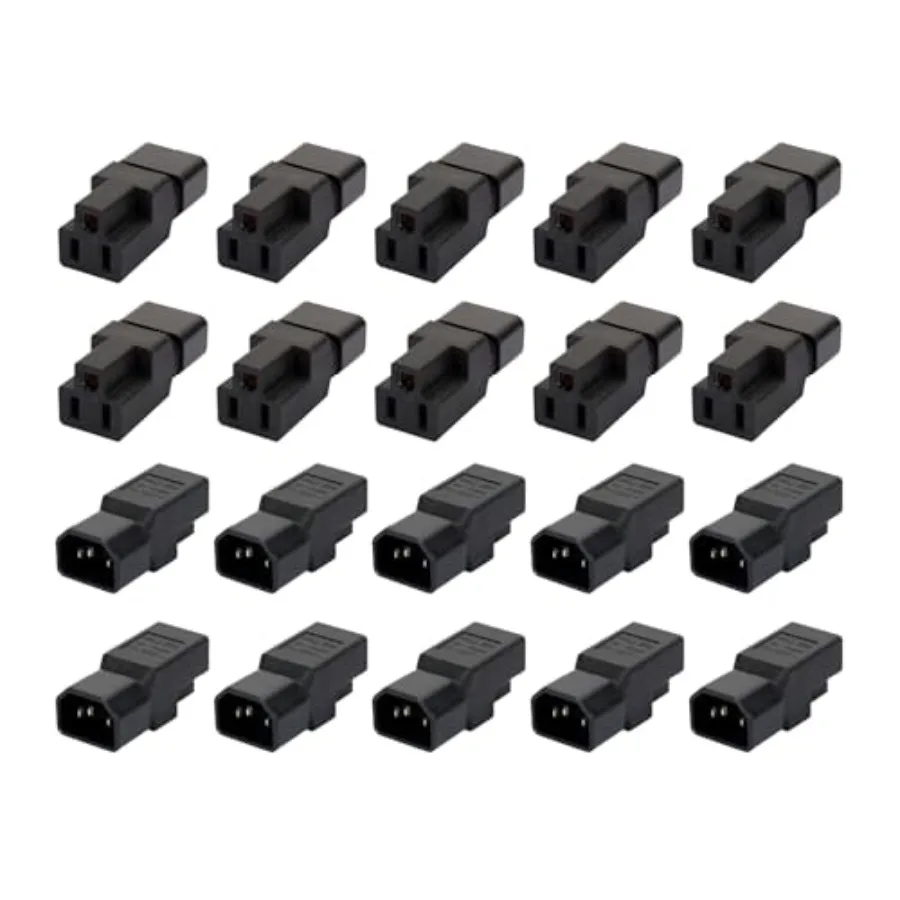 

Dracaena.io 0 IEC30 C14 Male to Nema 5-15R PDU USA UPS Extension Power Plug Adapter, IEC C14 Male Plug to Nema 5-15R US 3 Pin F