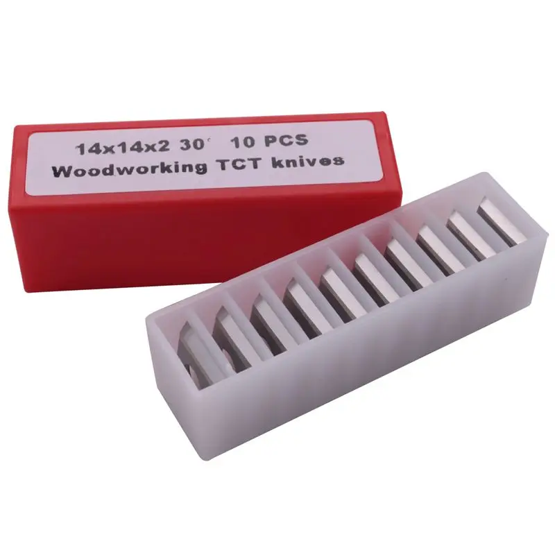 

TFTP-30Pcs Wood Turning Carbide Insert Blades Milling 30 Degree Lathe Chisel Replacement Blade 14X14x2mm