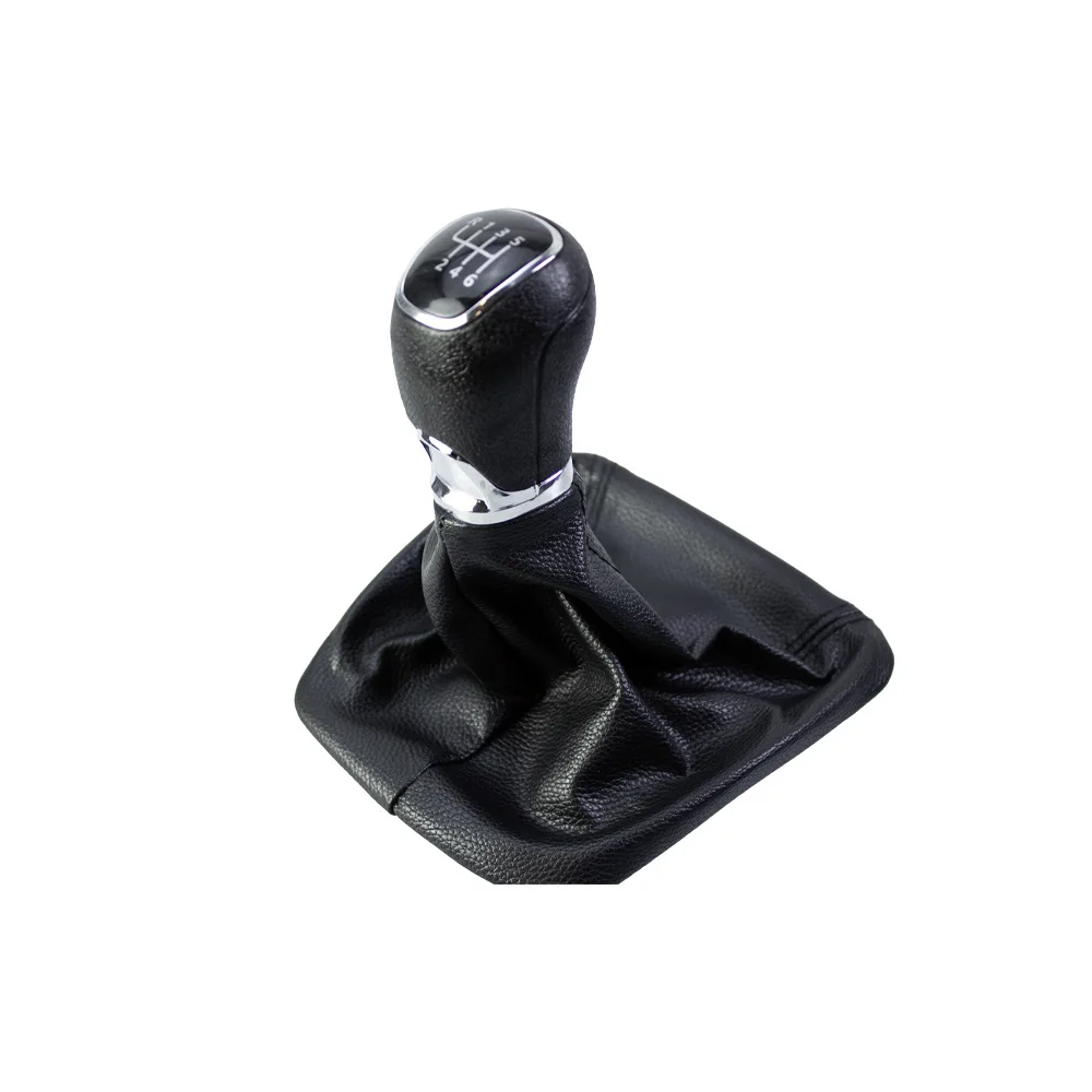 Suitable for Skoda Octavia 2 A5 A6 2004-2012 2005 2006 2007 2008 Automotive Gearhead Shifting Handball Leather Cover Accessories 6