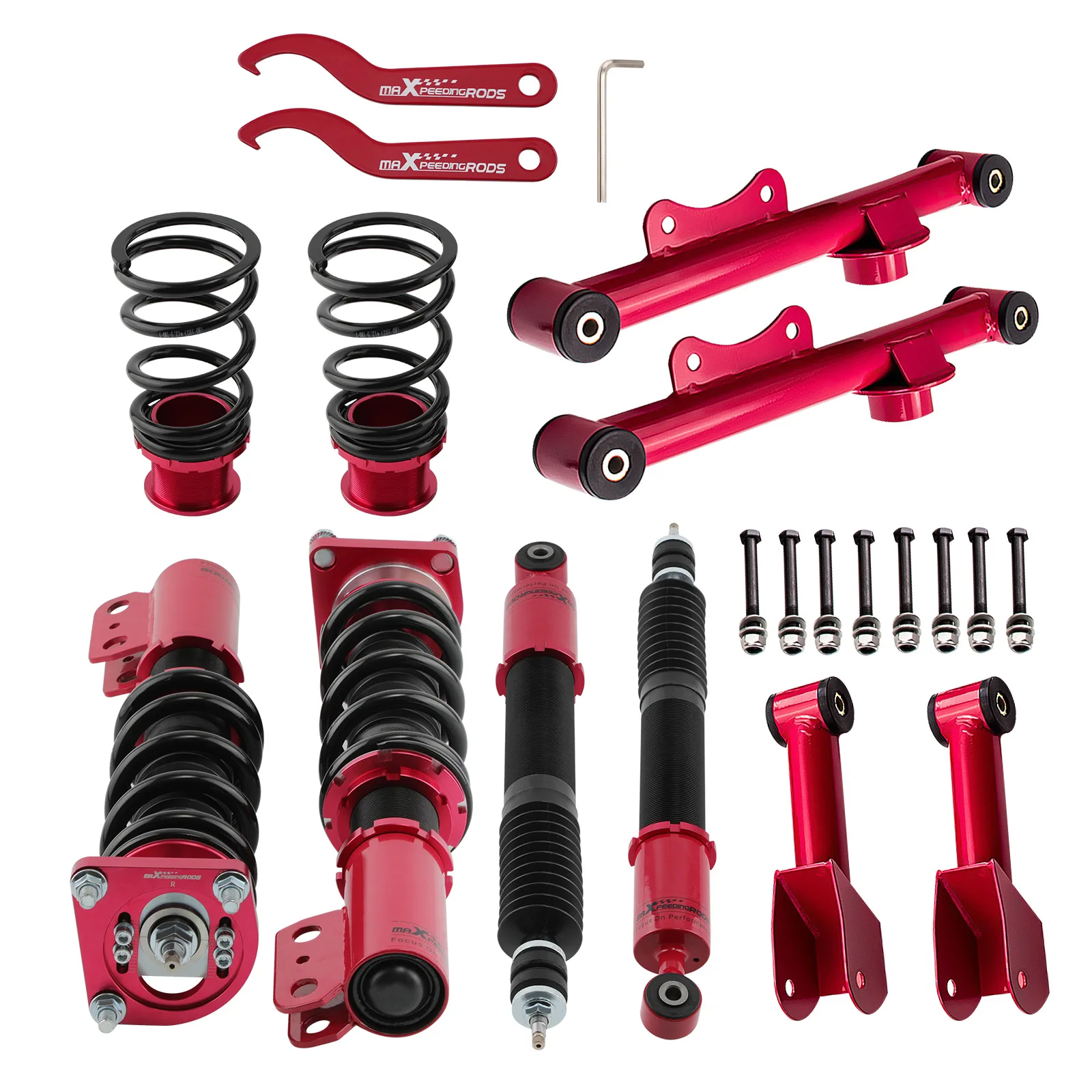 Combined Shock Absorbers & Control Arms For FORD Mustang GT SN95 Convertible/Coupe 1994-2004 Suspension Coil Spring Kit