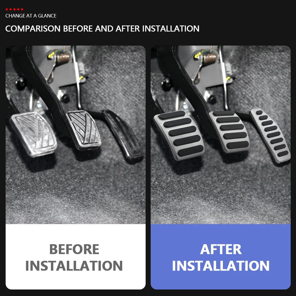 Auto pedal auflagen für suzuki jimny jb74 jb64 2019 2020 2021 2022 bei mt Gas brems pedale decken Teile Edelstahl zubehör ab – Detail 1