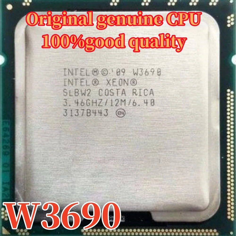 

Original Intel Xeon W3690 server Processor 3.46GHZ 6-Core 12M Cache LGA1366 CPU 130W free shipping