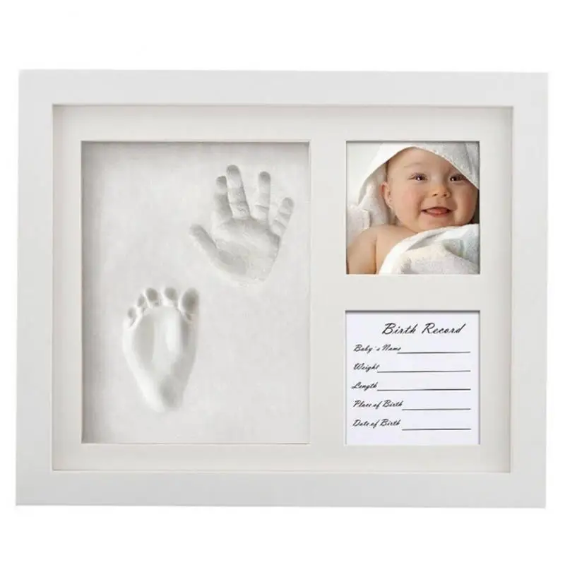 

Newborn Baby Handprint Footprint Kit Casting Infant Baby DIY Non-toxic Souvenirs Gifts Imprint Soft Clay Inkpad for Baby