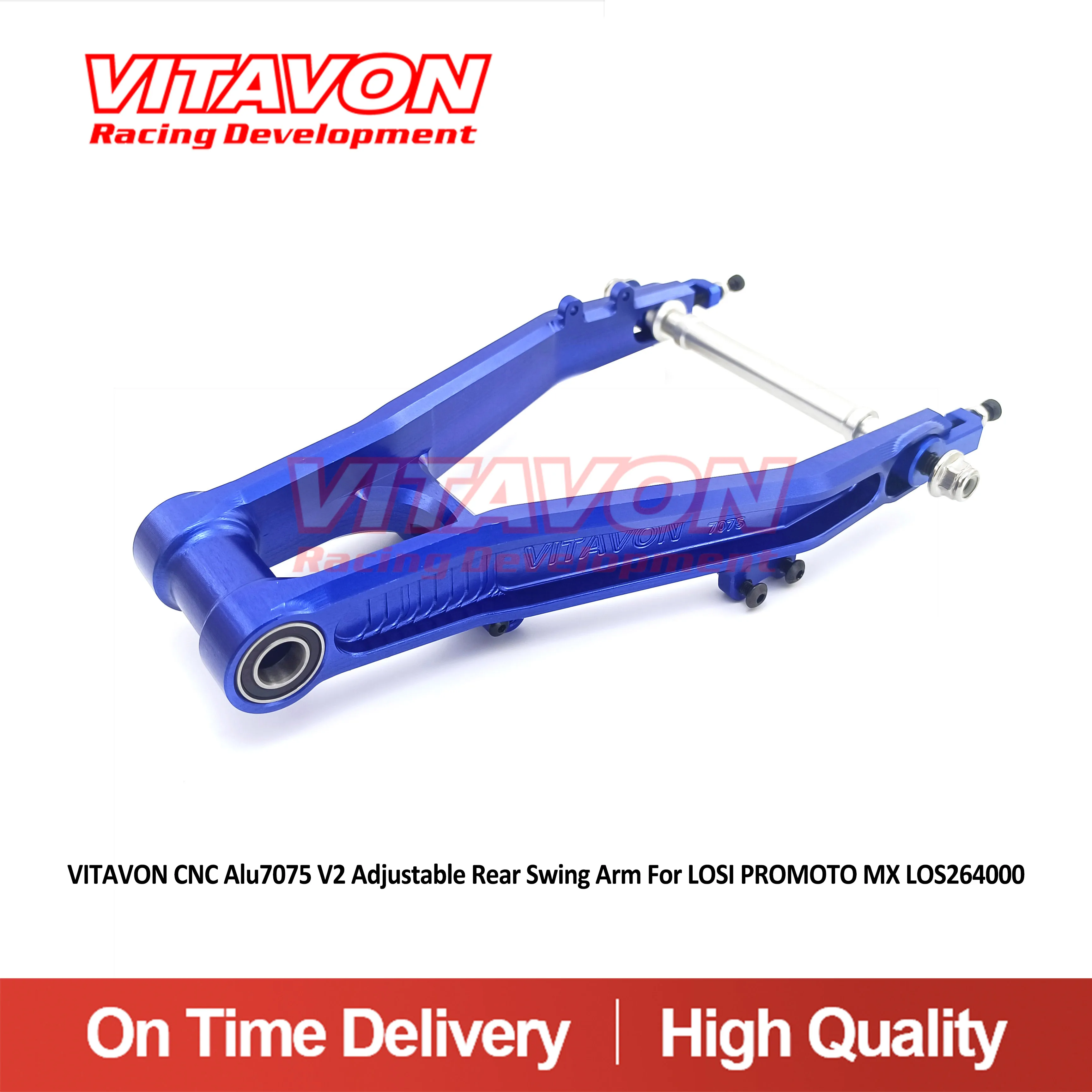 VITAVON CNC aluminiowa tylna ramię wahadłowe #7075 do motocykla LOSI FXR 1/4 PROMOTO MX LOS264000