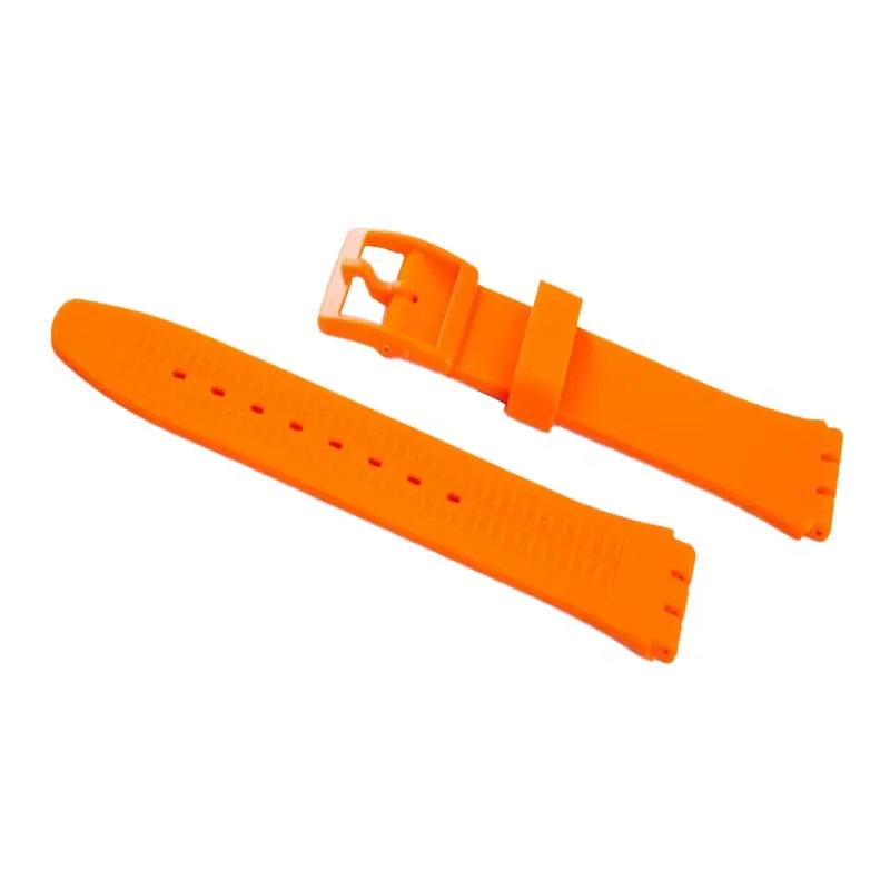 Accessori per cinturini per orologi in silicone per studenti compatibili con cinturino per orologi Swatch 17mm 19mm cinturino sportivo in gomma per uomo e donna