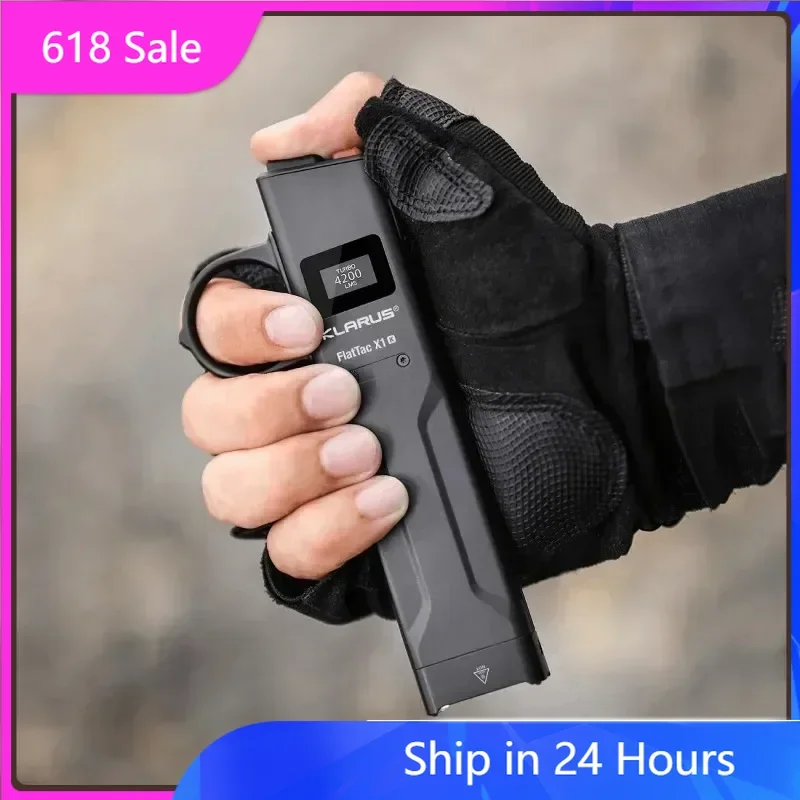 

Klarus X1 Ultra-thin EDC Tactical Flashlight Luminus SST-70 LED 4200LM Outdoor Emergency Torch Light Built-in Battery for Hiking