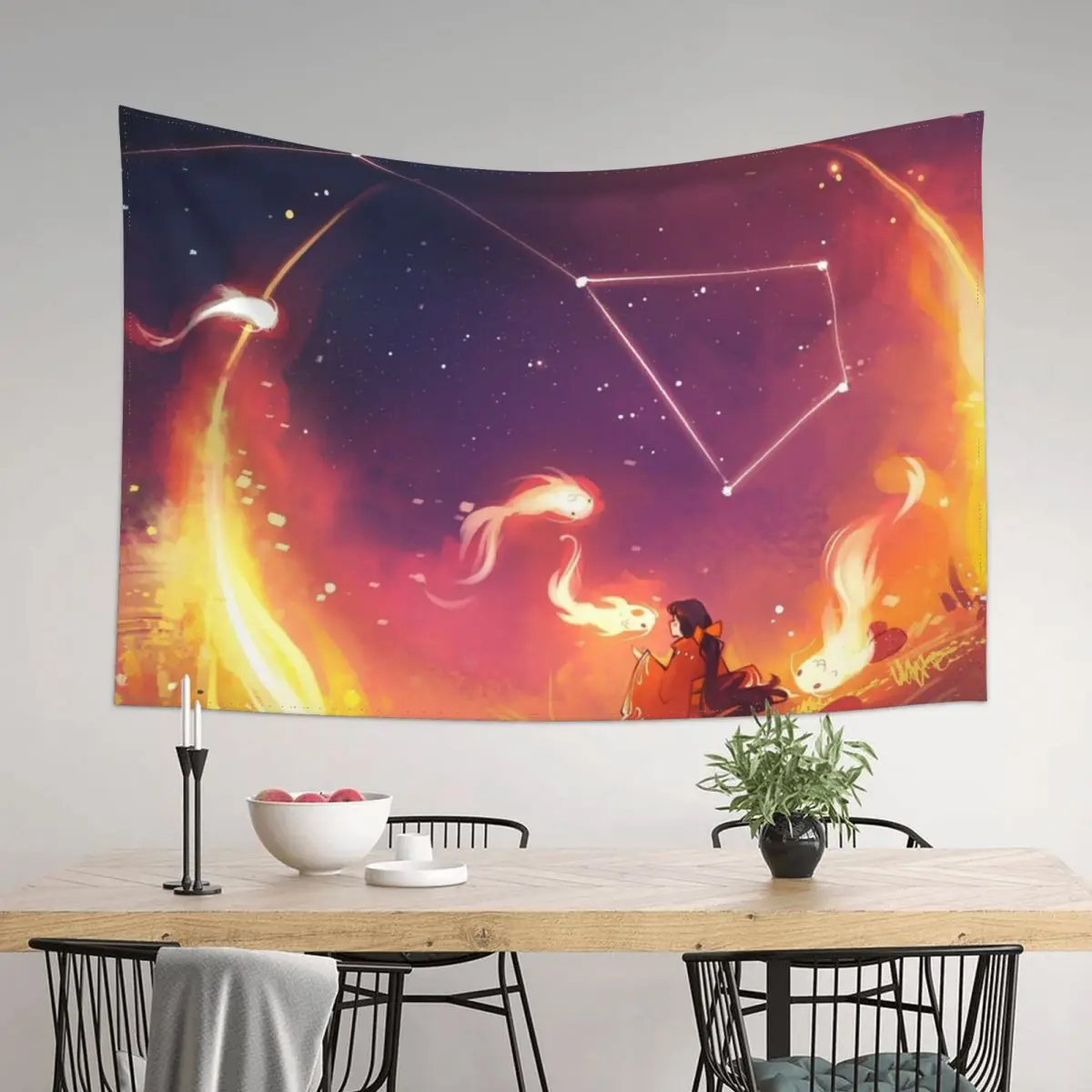 

Sky Dancer Tapestry Mushroom Room Ornaments Wall Hanging Tapestry