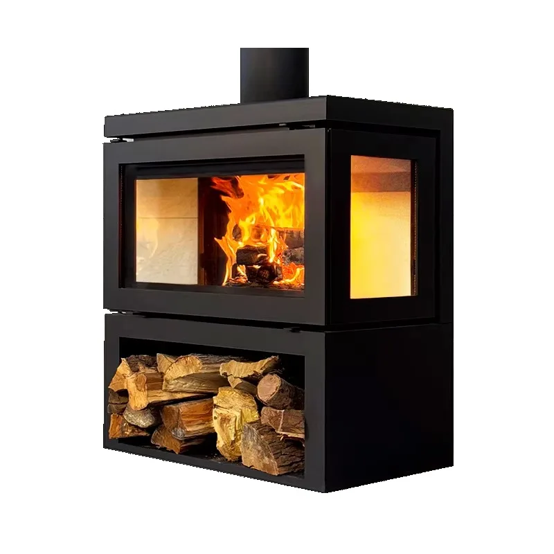 【Best-selling】Heating-equipment Bio Fuel Wood Fireplace Indoor Wood Burning Fireplace Cast Iron Wood Stove China Industry 5
