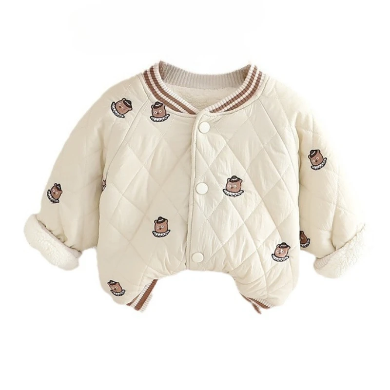

New Winter Baby Clothes Fashion Children Boys Thick Warm Jacket Infant Girls Clothing Toddler Cartoon Costume Kids Sportswear