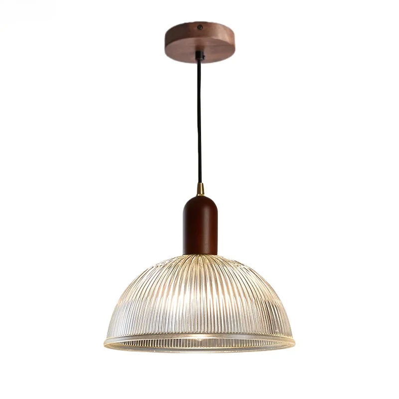 Postmodern Designer Hanging Lamp for Living Room Bedroom Restaurant Cafe Japan Vintage Glass Pendant
