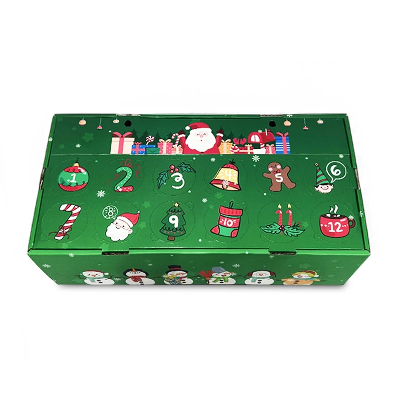 Customization.Advent Calendar Diy Empty Luxury Cardboard Paper Gift 24 Days Package Beer Advent Calendar Boxes