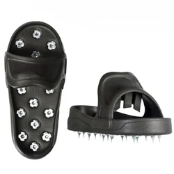 1Pair Flexible Soft Spiked Shoes for Epoxy Floor Coating Epoxy Paint Self-Leveling Cement EVA Soft Material US Large Size