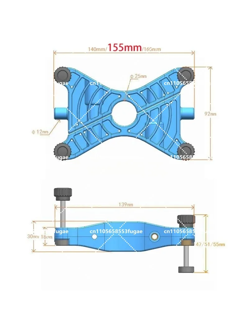 Electric Plastic Fixing Parts Instead of Pedal System Propeller Plastic Boat Accessories(not Including Motor)