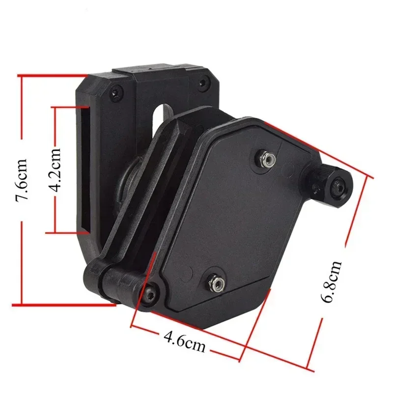 Bolsa táctica IPSC multiángulo para cargador de velocidad, ajuste de tiro, pistola Airsoft, funda Mag, Clip para cinturón para Glock 17/HI-CAPA/PX4