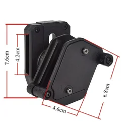 Bolsa táctica IPSC multiángulo para cargador de velocidad, ajuste de tiro, pistola Airsoft, funda Mag, Clip para cinturón para Glock 17/HI-CAPA/PX4