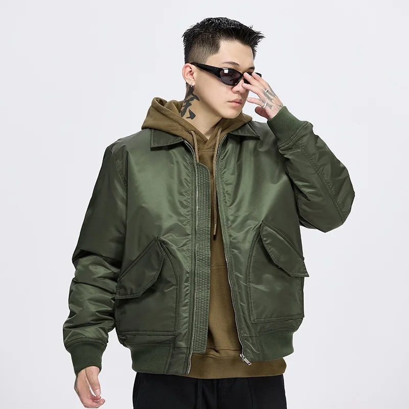 

Модная мужская куртка-бомбер 2025 года: новая зимняя коллекция для активного отдыха, высококачественная хлопковая одежда, приталенный крой.