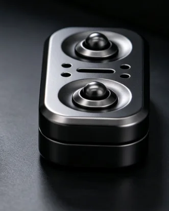 Owl Magnetic Slider Fidget Rotator EDC Stress Relief Toy Portable Manual Office Desk Leisure Fidget Toy