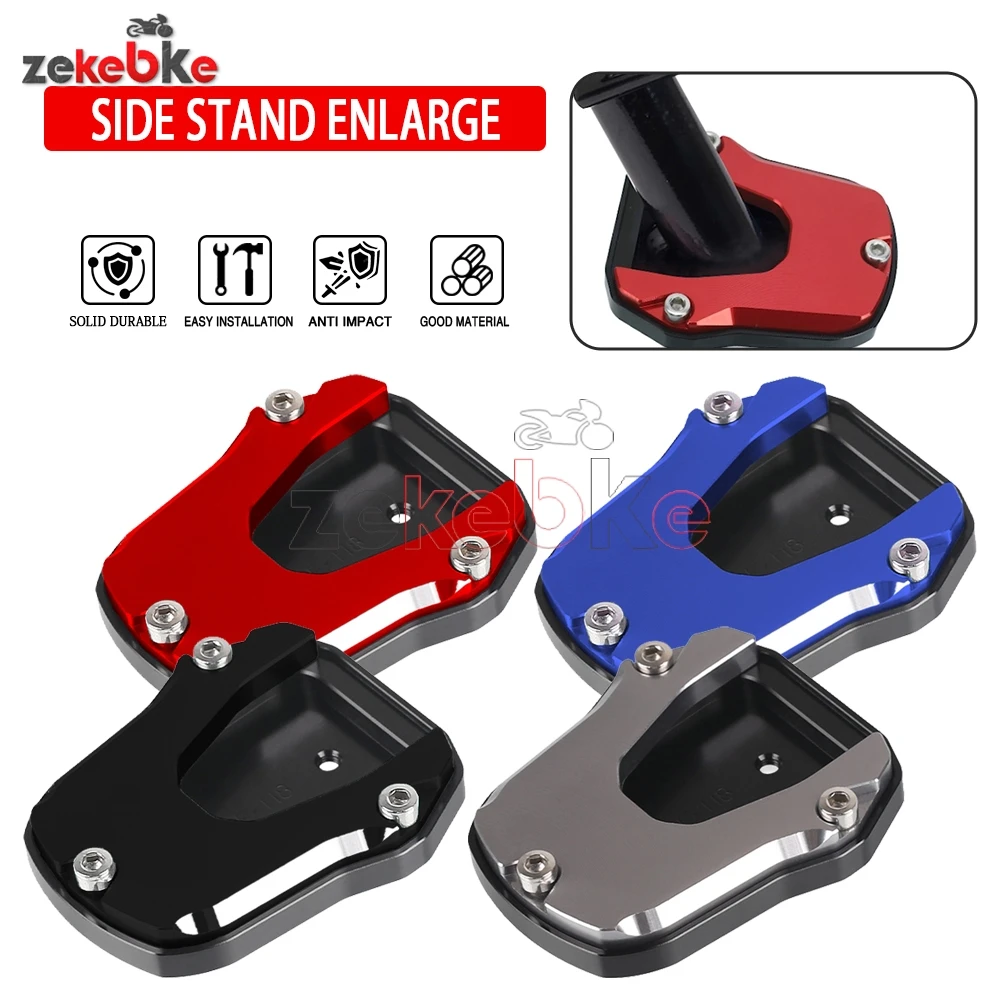 

Plate Pad Support For Honda NX125 NS110R NBX100 EX125 Motorcycle Accessories Side Stand Enlarger CNC Kickstand Extension Pad