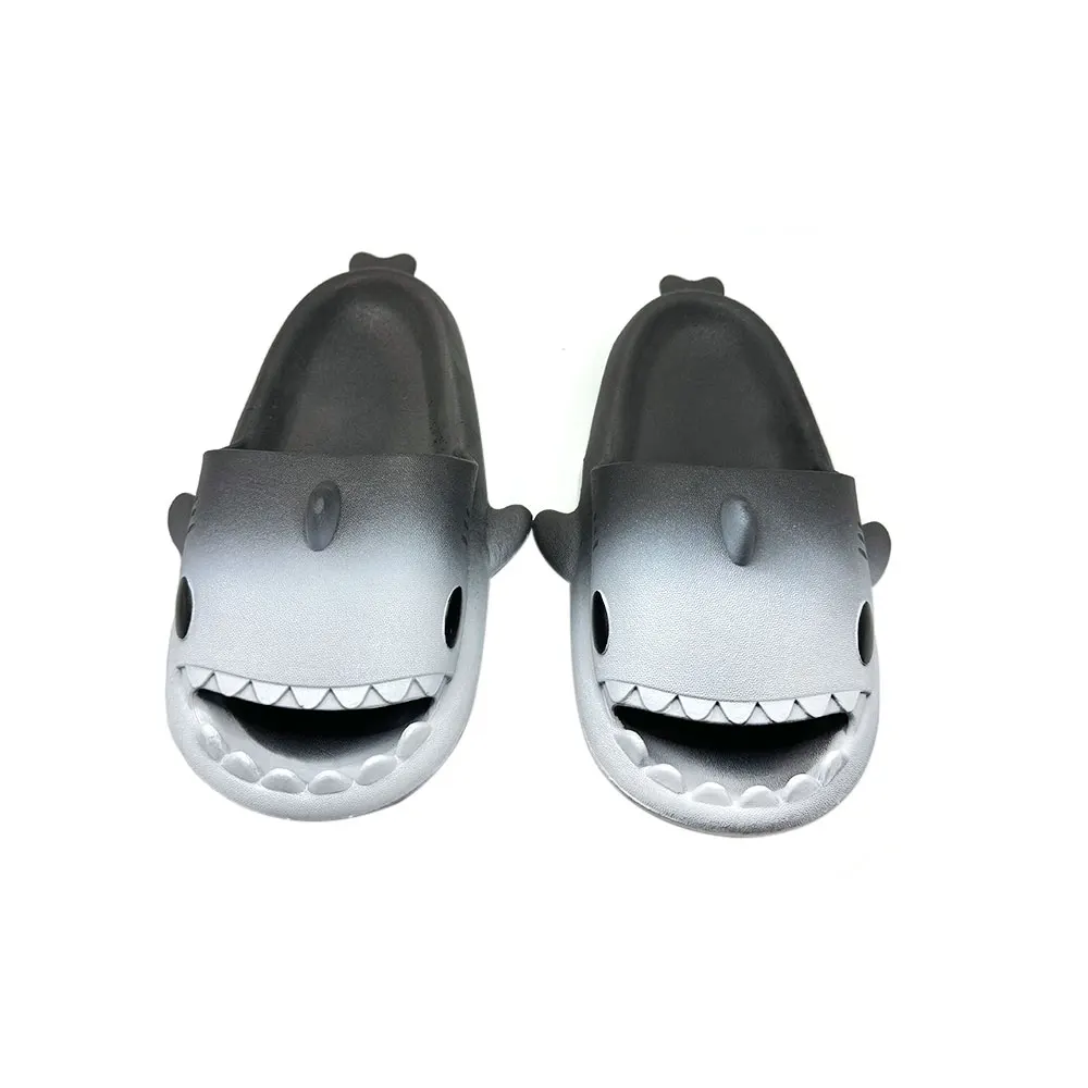 Gradual Shark Slippers Summer Female Beach Shoes Girls Slippers INS Wear Boys\' Trend Shoes PVC Anti-skid 2024 NEW