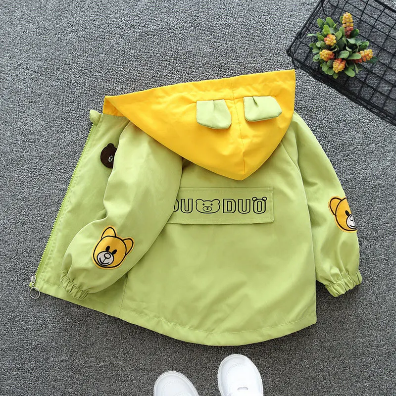 

Children's coat Girl's windbreaker Ocean air 2024 new coat boy baby thin spring and autumn Korean version hardshell jacket