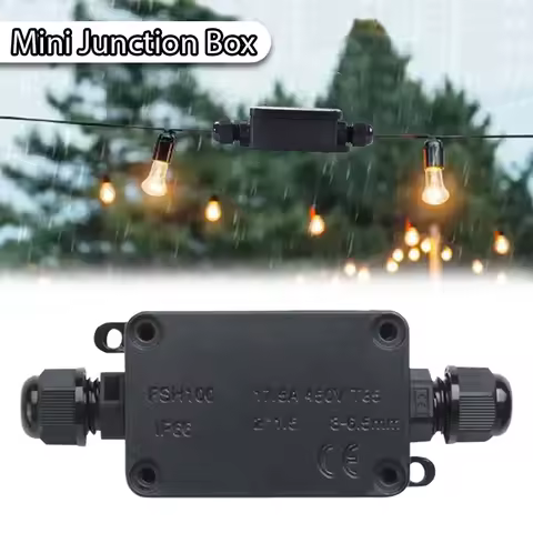 2/3 Way Cable Wire Connector Junction Box IP66 Waterproof Outdoor Wire Terminal DIY for Outdoor Lighting Garden Solar Light