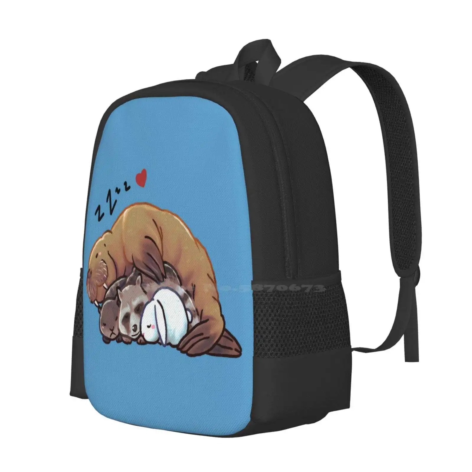 Rocket Teefs Lylla Floor Sleeping Cuddling Animals Gotg Hot Sale Schoolbag Backpack Fashion Bags Sleeping Raccoon Sleeping