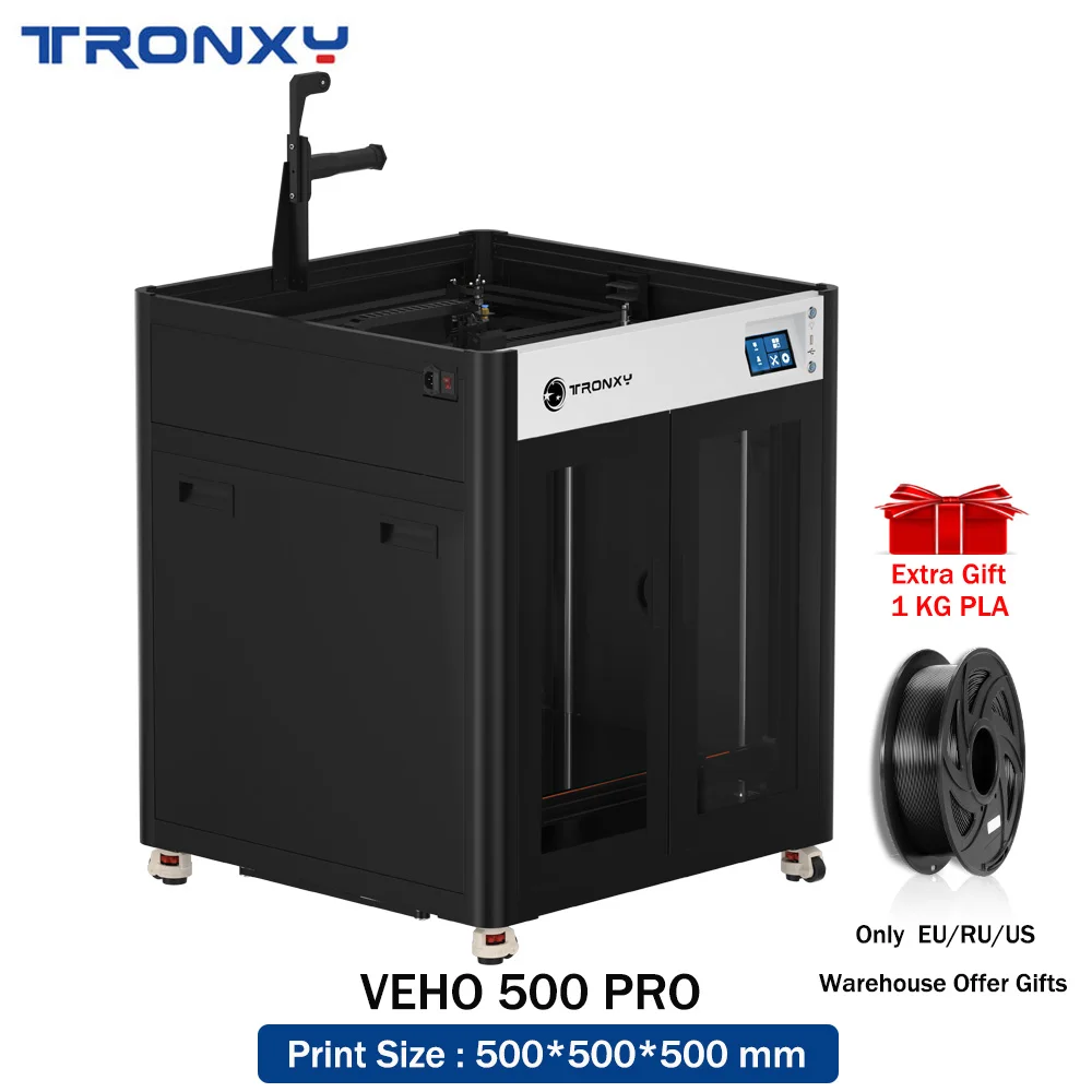 TRONXY VEHO 500 Pro With Encloser 3D Printer Upgraded Version 300mm/s High-Speed Printing Auto Leveling 3D Printer Kit