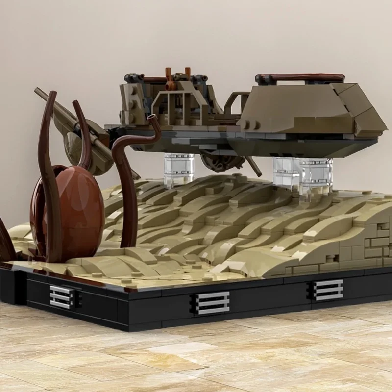 940pcs MOC Desert Skiff Diorama Star Battle Model Building Blocks Architecture Christmas Gifts Toys 3D Collection Birthday DIY