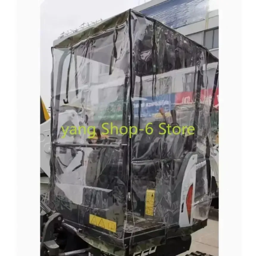 Mini Excavator Car Cover Warm Awning Thickened Pvc Windproof Fit for Bobcat 17 20