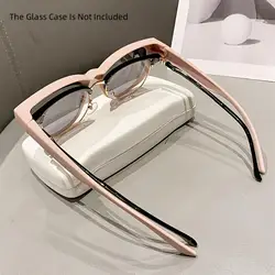 1pc Large Square For Women Men Polarized Fit Over Anti Glare Sun Shades Glasses For Driving Travel (NOT INCLUDED Glasses case)