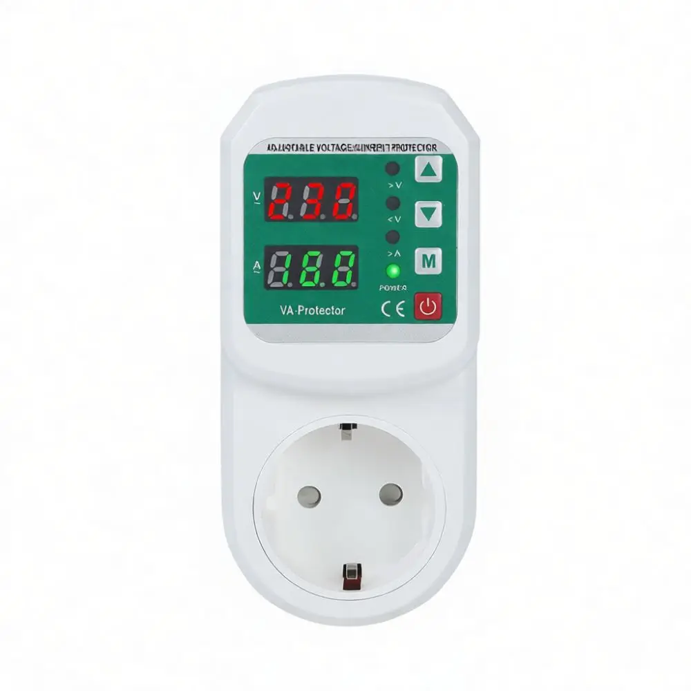 LIEMAN 16A Protection Socket EU Standard Adjustable Overload Voltage Breaker For Refrigerator Compressor Safety