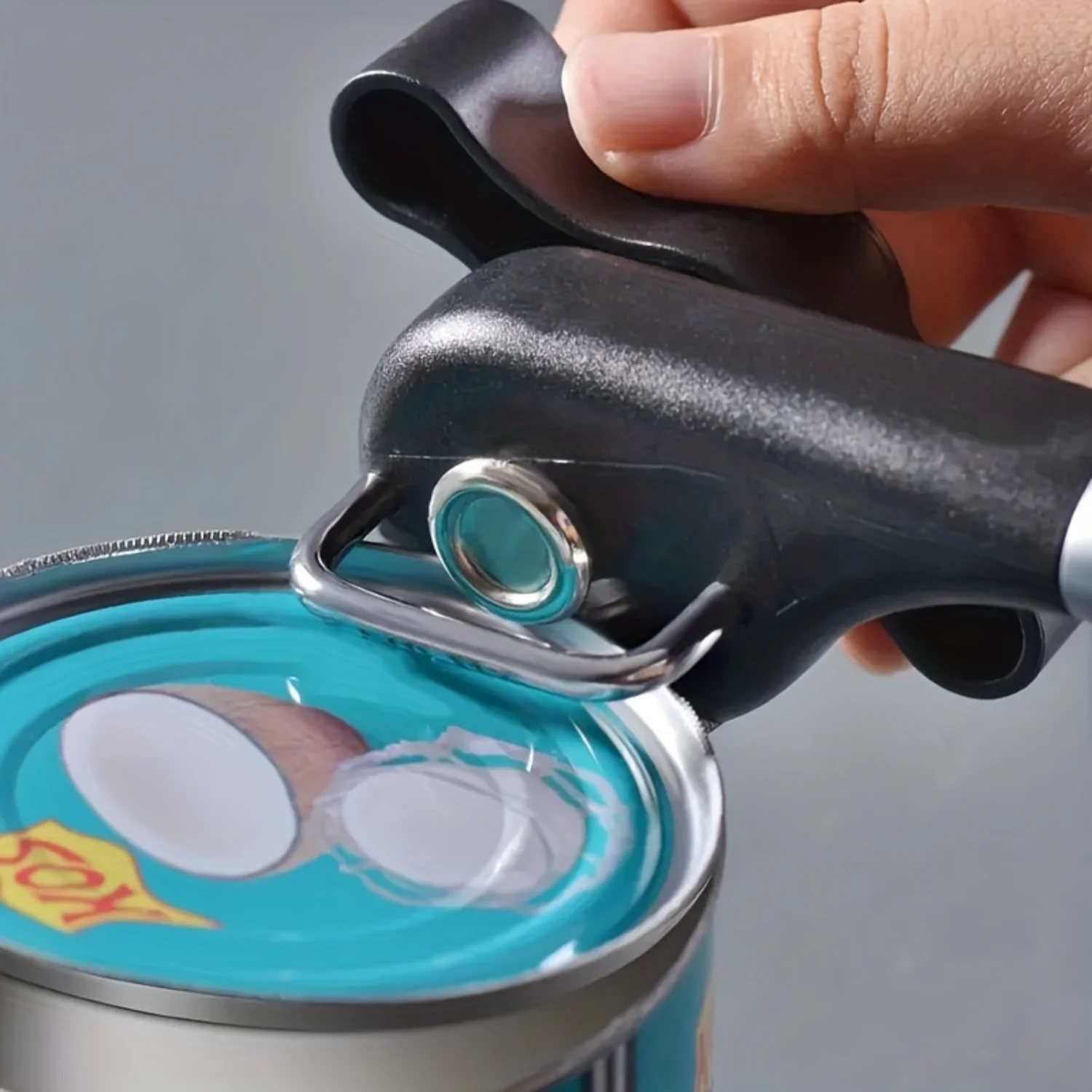 Easy-Grip Stainless Steel Can Opener With  - Perfect For  & Restaurant Use, Effortlessly Open Cans