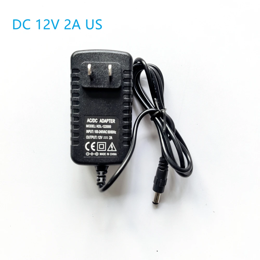 AC 110-240V DC 12V 2A Universal Power Adapter Supply Charger Adaptor EU/US/AU/UK for AHD/IP/WIFI Camera LED light strips