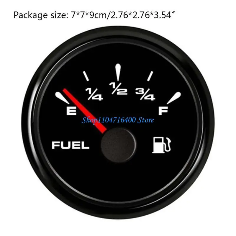 Y1gd البحرية مقياس الوقود قارب الغاز متر مستوى الديزل السيارات لسيارة شاحنة سيارة SUV مع LED الخلفية إشارة قابل للتعديل