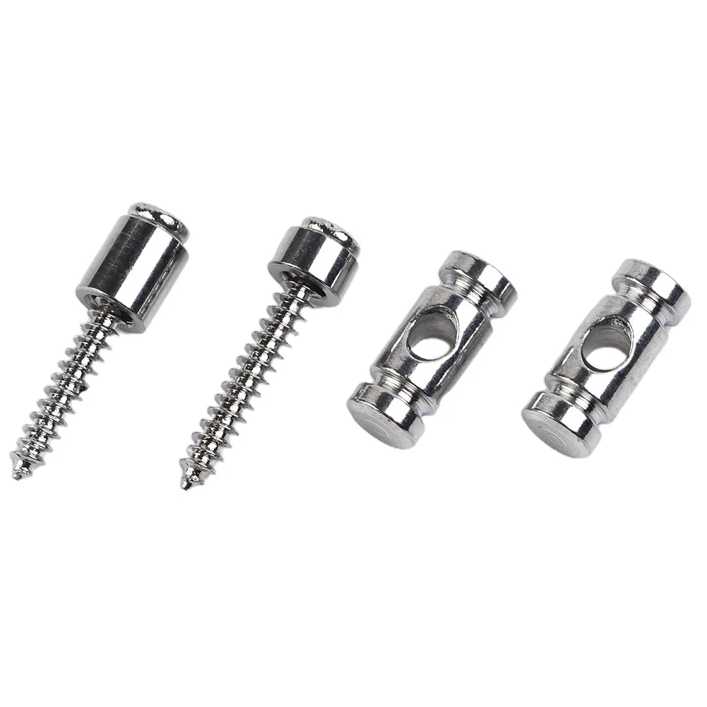 2 Pieces Roller String Trees Retainers with Screws for Electric Guitars to Enhance String Performance and Tuning Accuracy