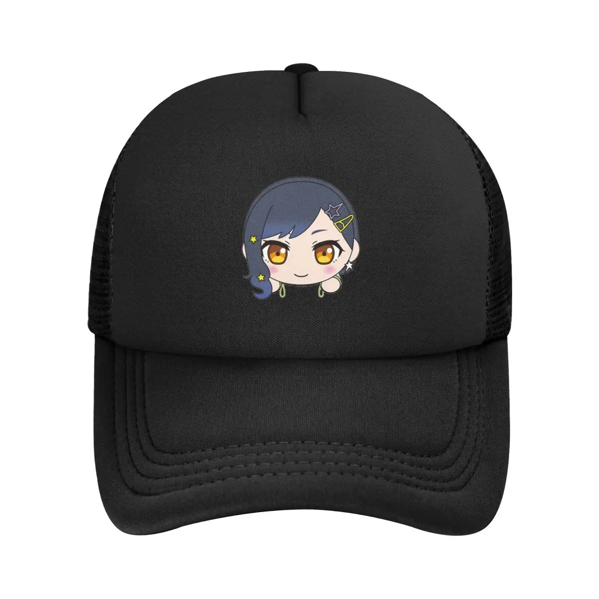 An Shiraishi Chibi Plushie Mesh Baseball Caps Snapback Baseball Hats Breathable Casual Casquette Outdoor For Men's And Women's