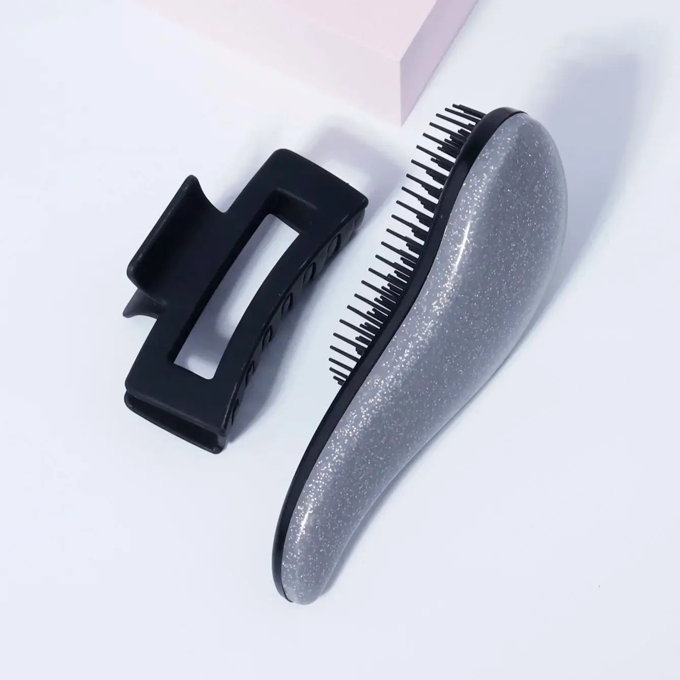 مجموعة مشابك فرشاة شعر مكونة من قطعتين مع فرشاة سهلة الارتداء ومشابك فك قوية، خاصة للشعر المستعار الحقيقي #6