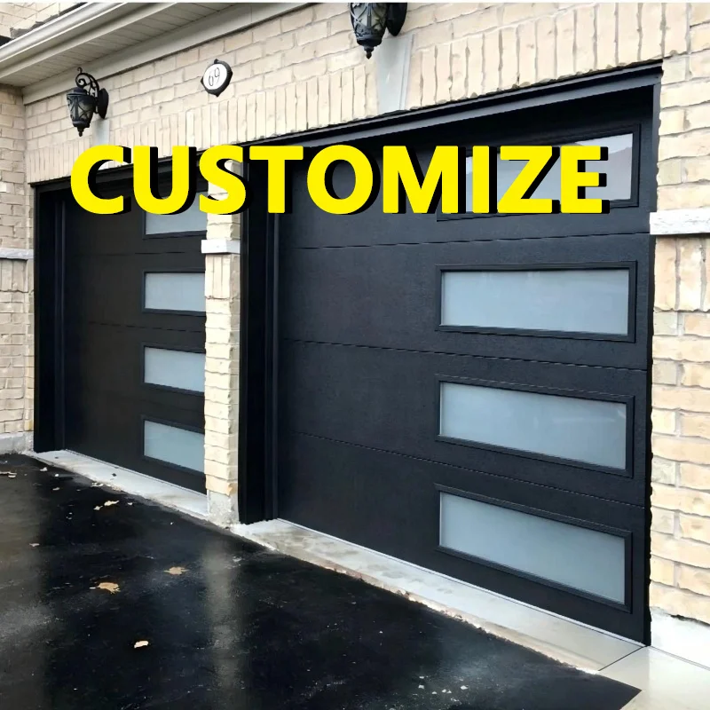 Any Size Custom RV Garage Exclusive Aluminum Garage Door Extra Wide Tall Design Remote Auto Lift Large Size Garage Door