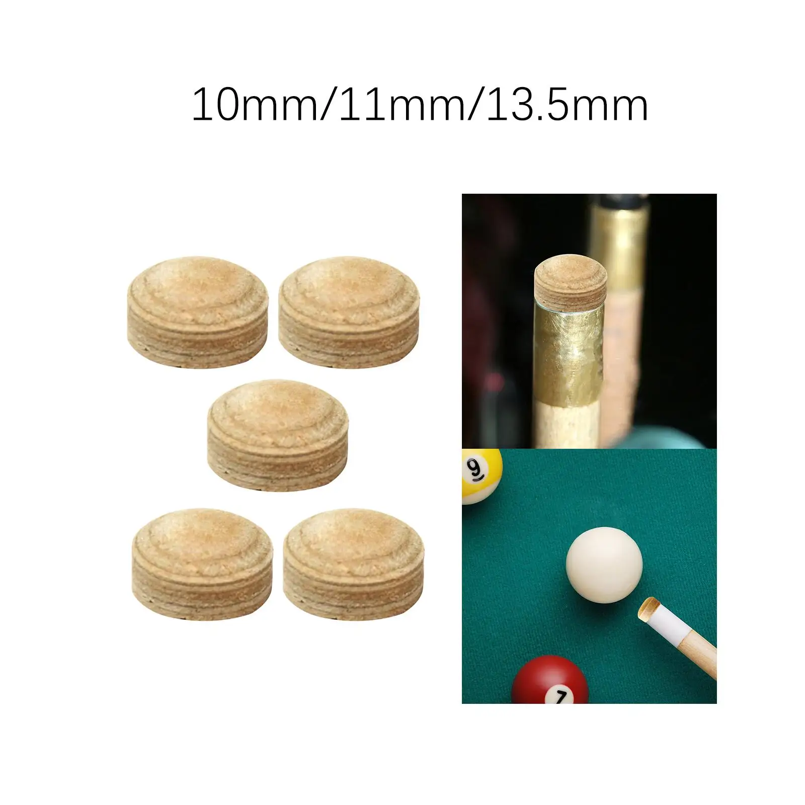 Embouts de queue de billard superposés, protecteur de jeu de billard, conseils de queue de billard pour club, usage personnel à domicile plus tard, 5 pièces